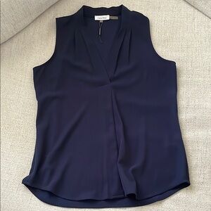 Calvin Klein Women's Navy Sleeveless Top size medium